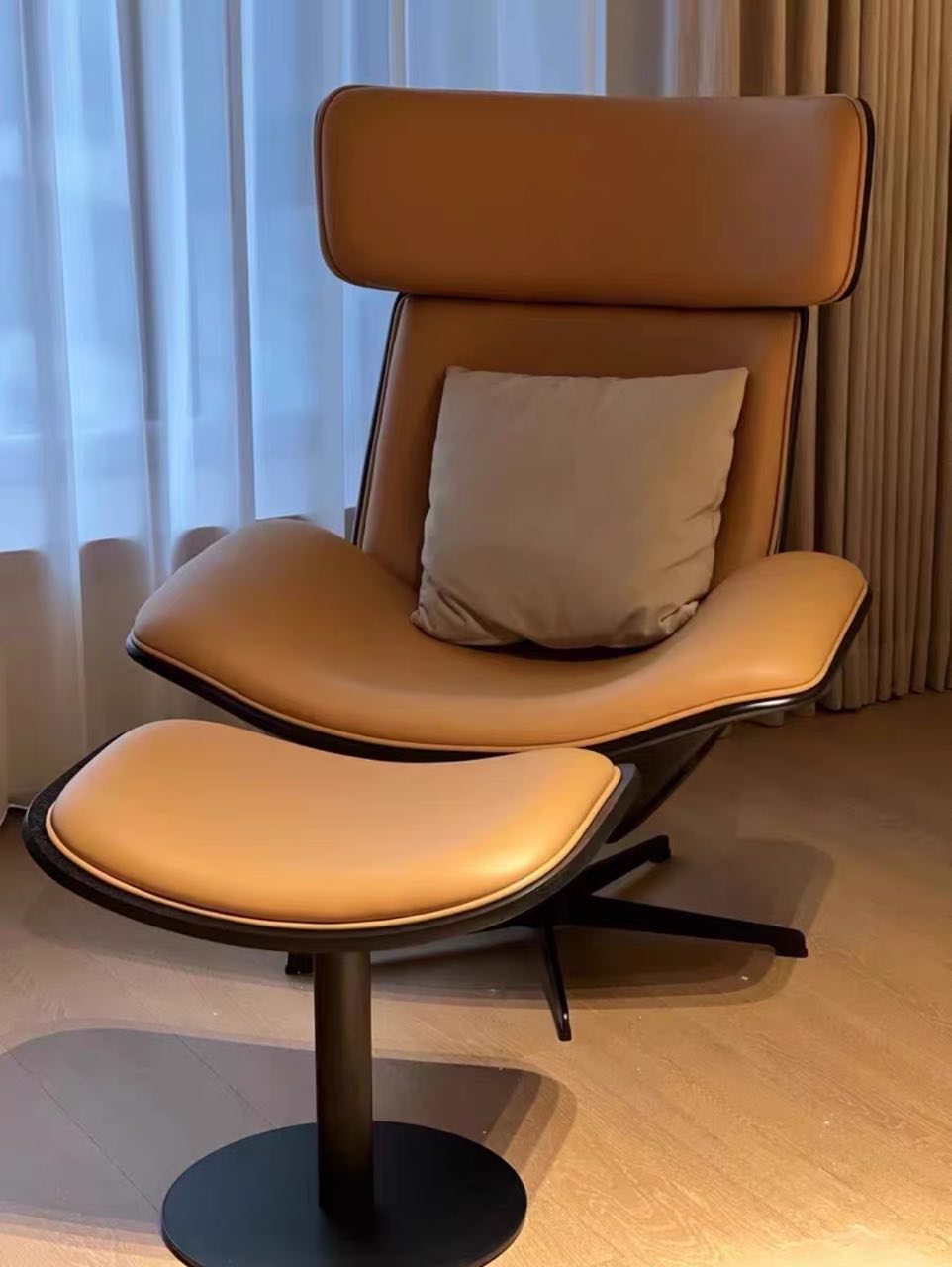 Alex Swivel Lounge Chair Relax Chair with ottoman - Alex Swivel Lounge Chair Relax Chair with ottoman at customer house