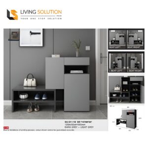 Brian Shoe Cabinet Shoe Rack with Bench