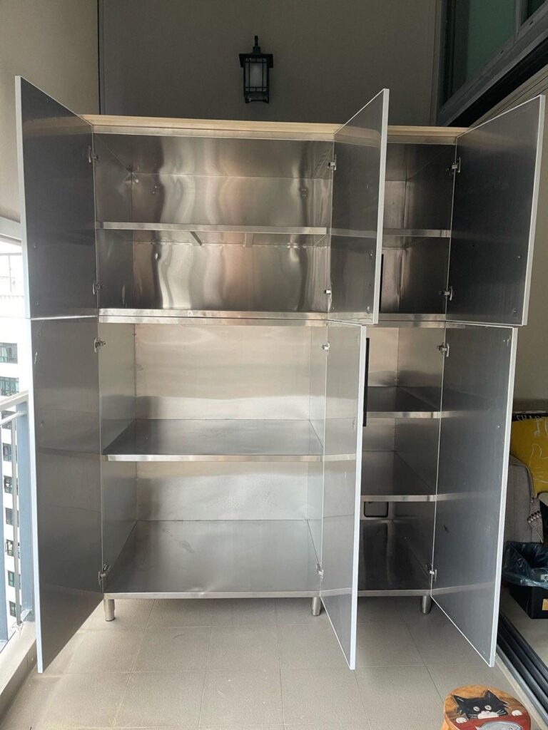 Stainless Steel Outdoor Storage Cabinets Balcony | Living Solution