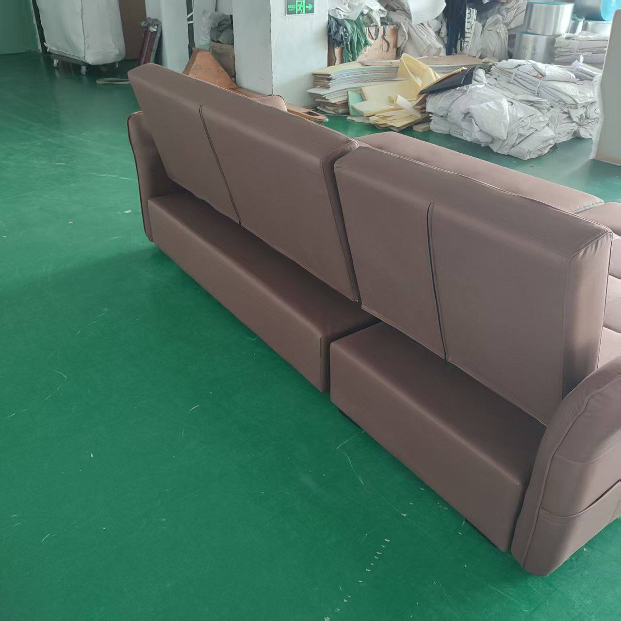 Carra L Shape Sofa Bed with Storage in back view Carra L Shape Sofa Bed with Storage in back view