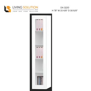 Kurt II 1 Door Bookshelf