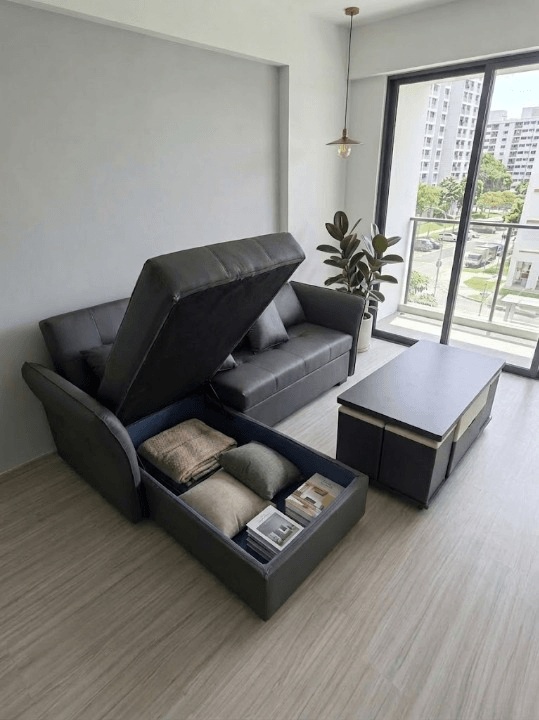 internal of Carra L Shape Sofa Bed with Storage and Ada Multi Functional Lift Top Coffee Table internal of Carra L Shape Sofa Bed with Storage and Ada Multi Functional Lift Top Coffee Table