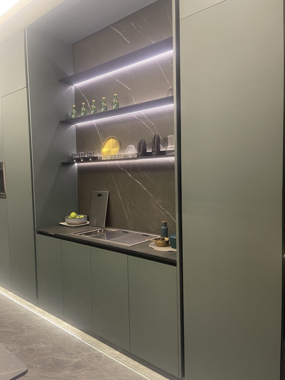 Custom Stainless Steel Pantry Cabinet