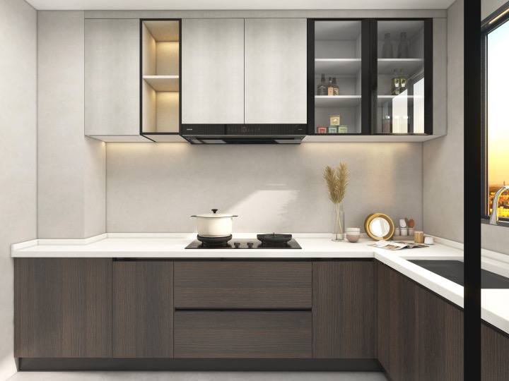 Scandinavian Theme Custom Kitchen Cabinet Whole House Customisation Living Solution -1 Scandinavian Theme Custom Kitchen Cabinet Whole House Customisation Living Solution