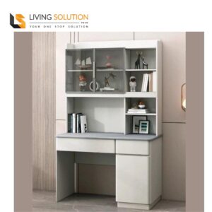 Novah Study Table with Shelving