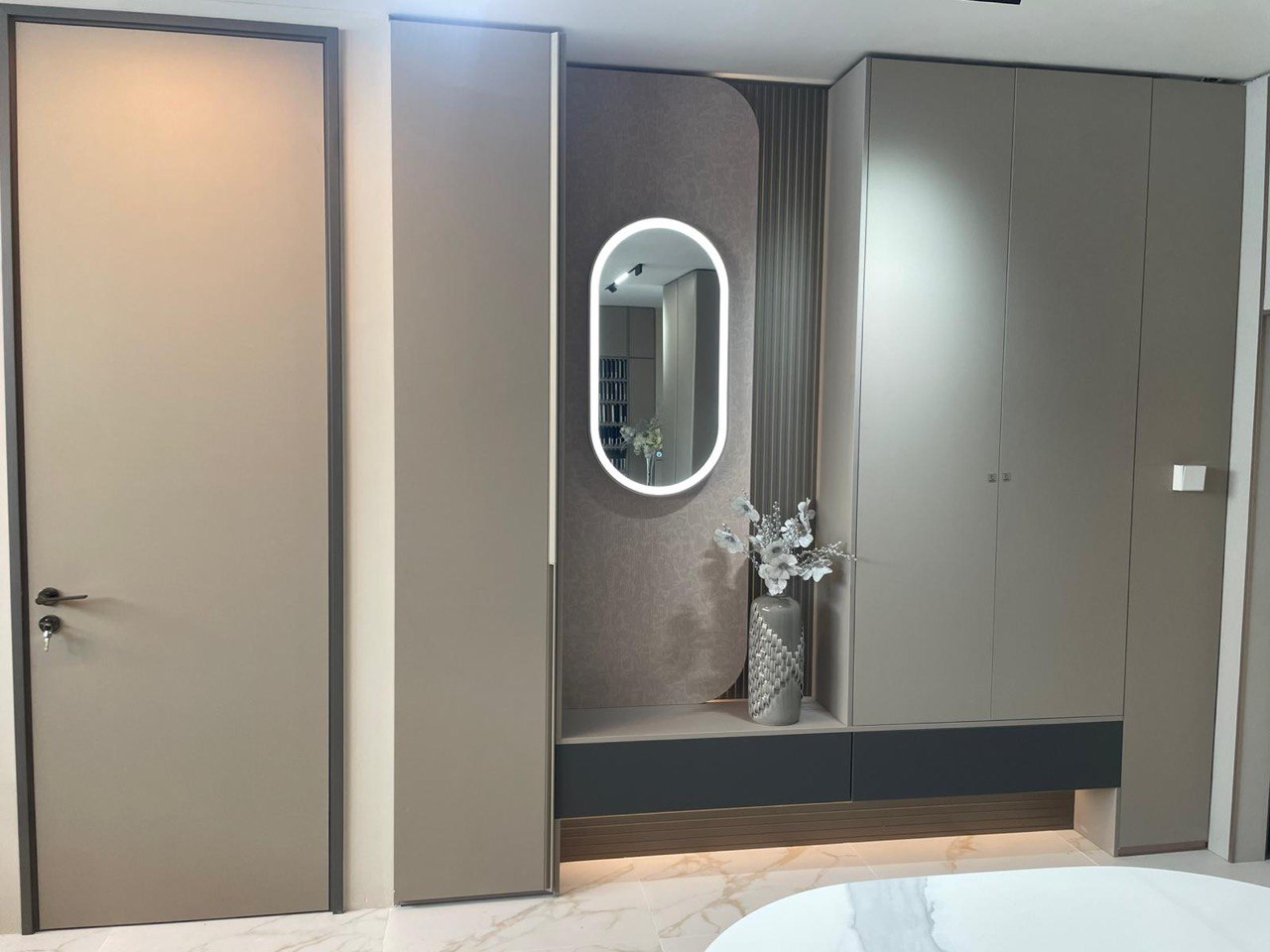 Customised Door and Entryway Cabinet at Living Solution Singapore
