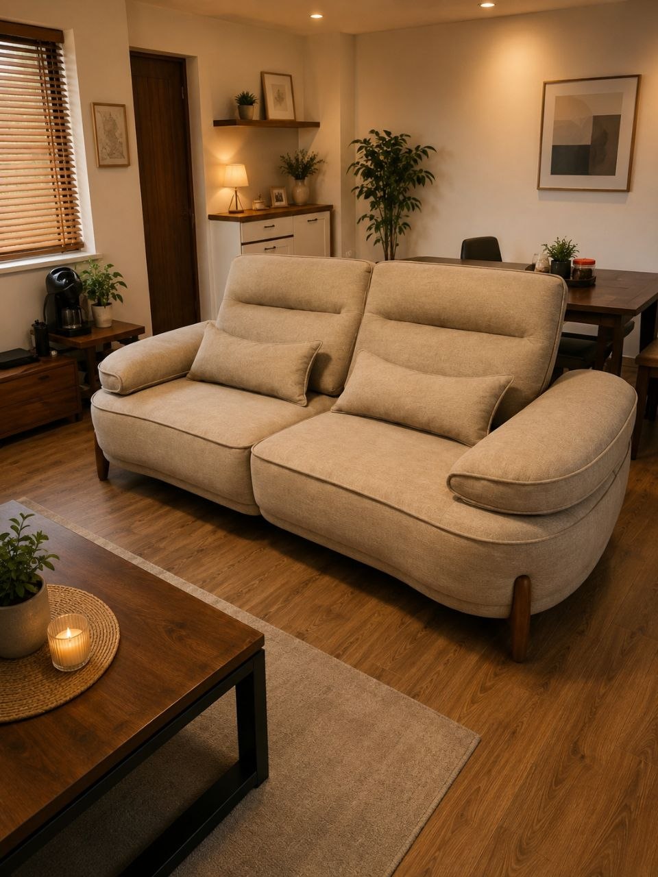 Dara Sliding Backrest Sofa Dara Sliding Backrest Sofa in 2 Seater