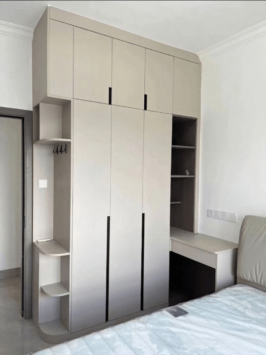 Custom Hinged Door Wardrobe with table Custom Hinged Door Wardrobe with table