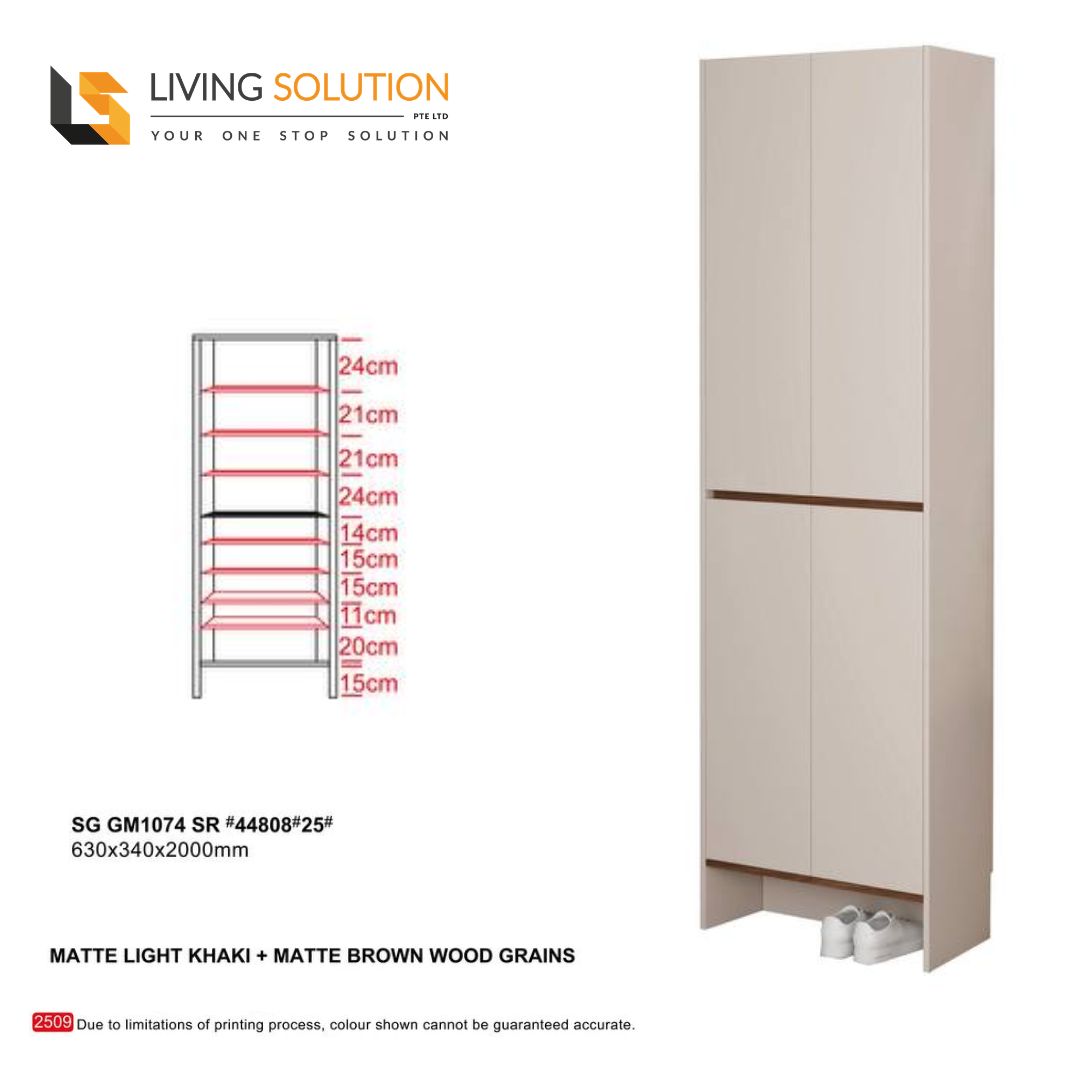 Cielo Tall Shoe Cabinet Shoe Rack - 63cm Cielo Tall Shoe Cabinet Shoe Rack - 63cm