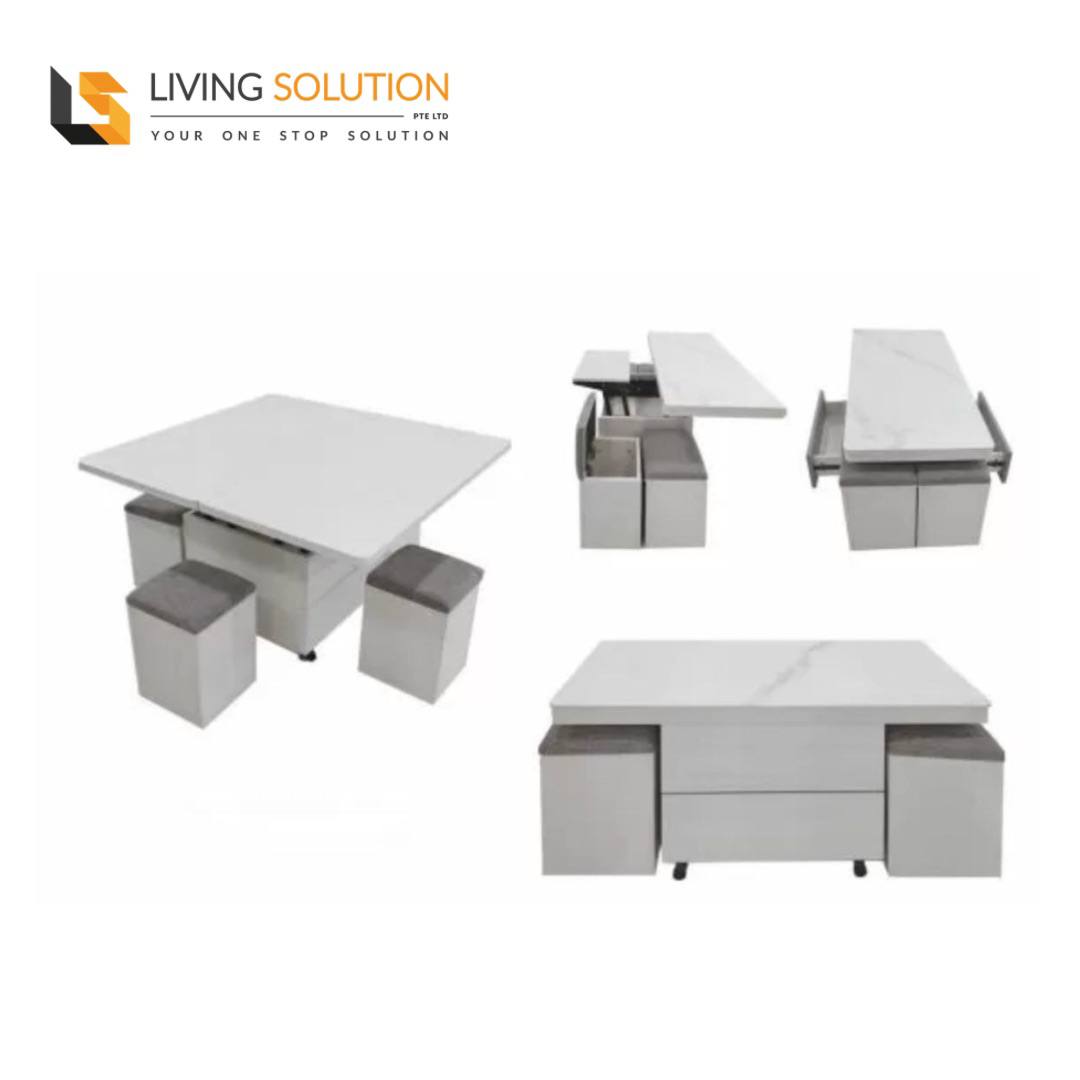 Laurie Multi Functional Lift Top Coffee Table with Stool Laurie Multi Functional Lift Top Coffee Table with Stool