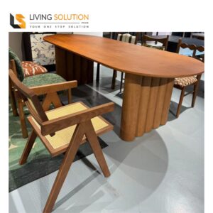 Saga Ash Wood Dining Table