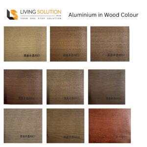 Aluminium Cabinet door with choice of wood colours