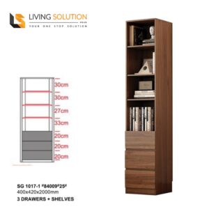 Cesar Bookshelf or Display Cabinet - 40cm