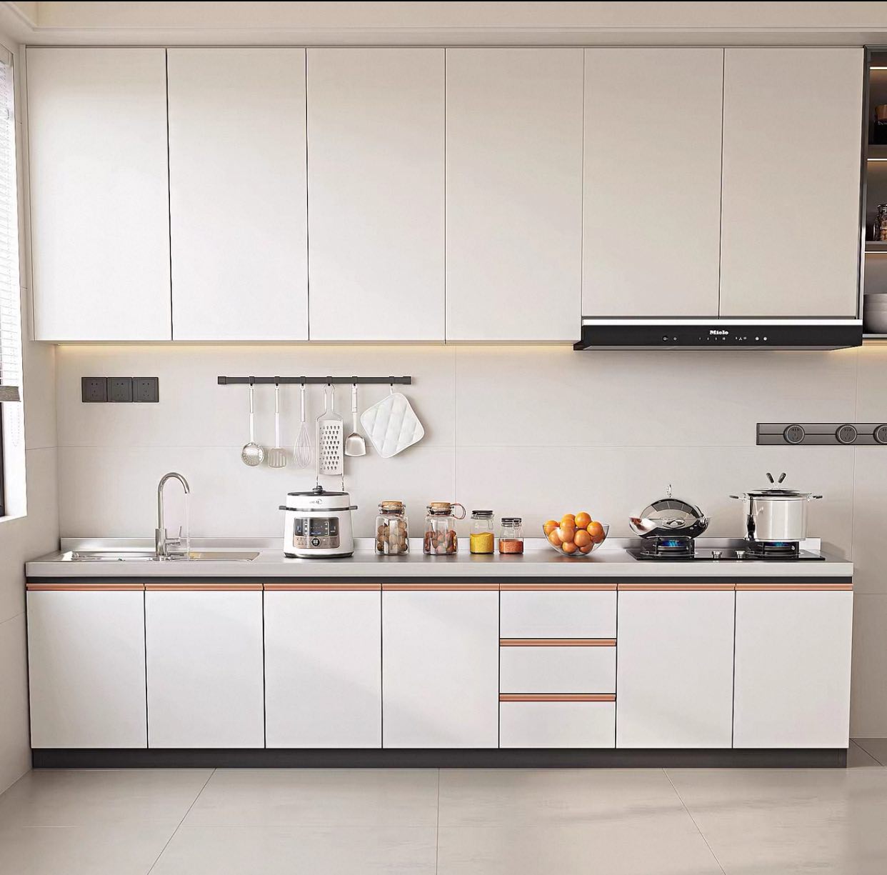 Custom Aluminium Kitchen Cabinet