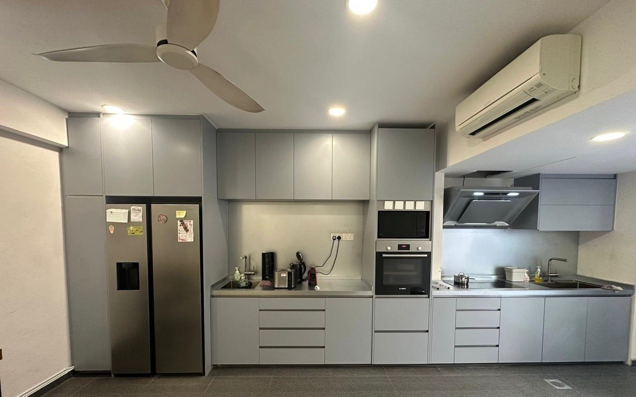 Custom Modular Premium SUS 304 Stainless Steel Kitchen Cabinet at customer house
