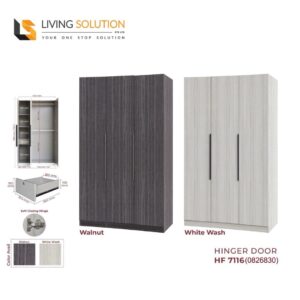 Esme Ready Made Swing Door Wardrobe (114cm)