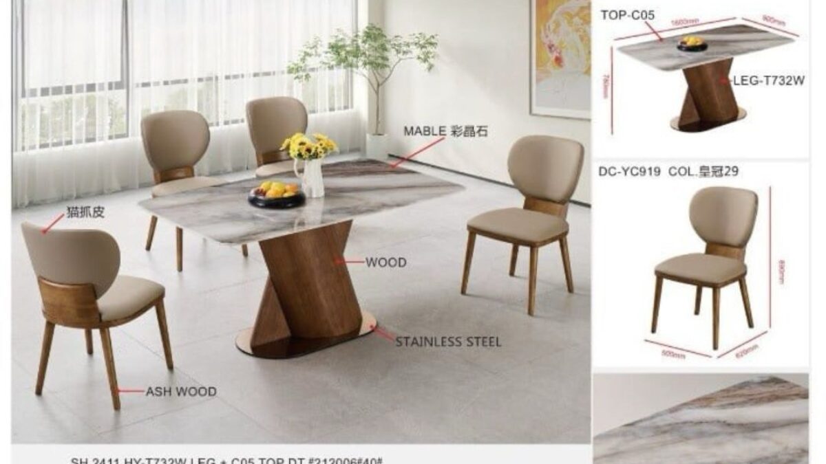Ash Wood Dining Table Collection| Living Solution