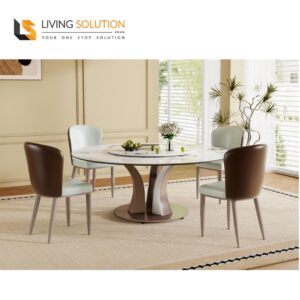 Petra Round Sintered Stone Dining Table