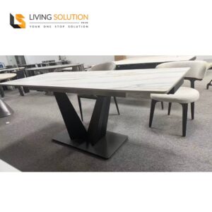 Thalia Sintered Stone Extendable Dining Table - Side Extension