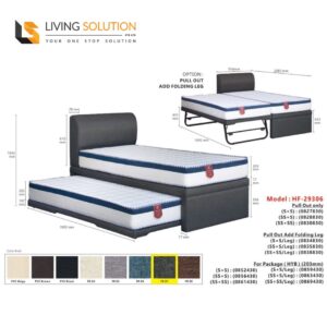 Dina 3 in 1 pull out bed