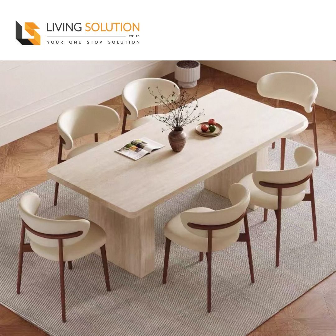 Romano Sintered Stone Wooden Dining Table Romano Sintered Stone Wooden Dining Table