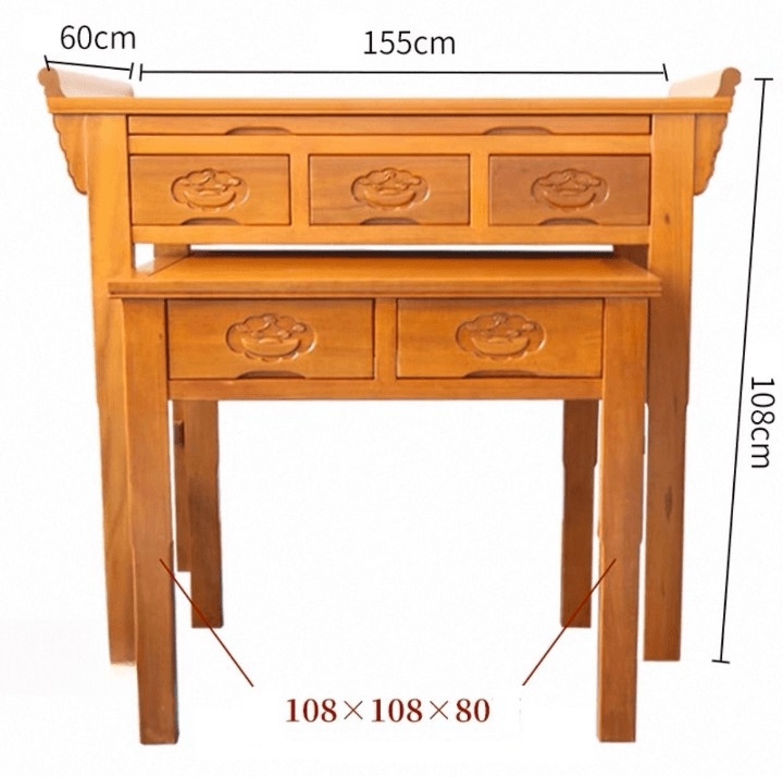 Altar Table 10B No Top (Teak Wood) 155cm Altar Table 10B No Top (Teak Wood) 155cm