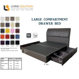 Devon Drawer Bed Frame PVC